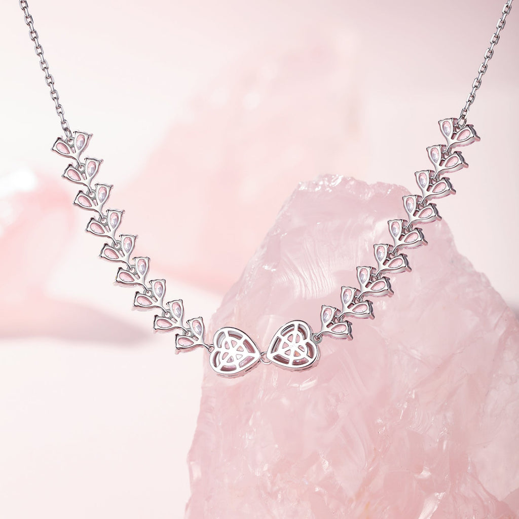 Fanci "Bling Sweetheart" Tennis Sterling Silver Necklace Back