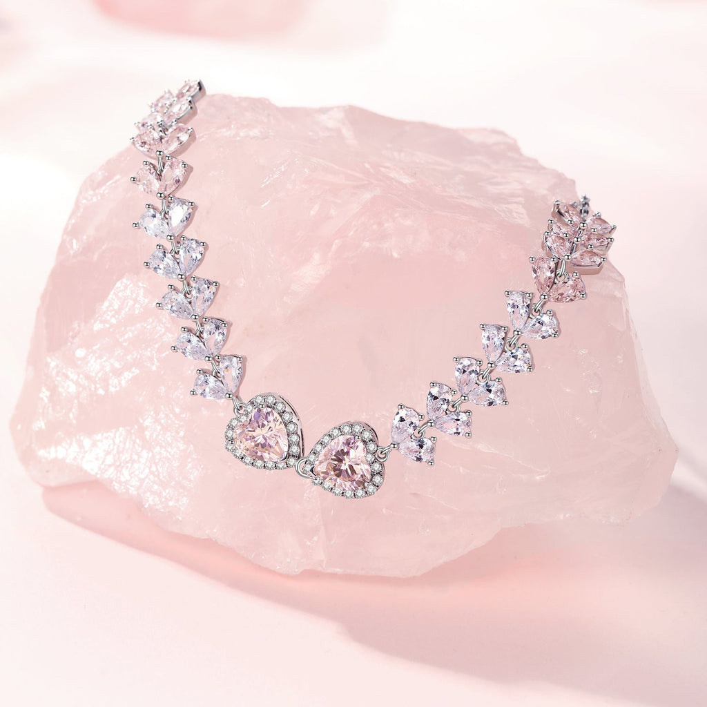 Fanci "Bling Sweetheart" Tennis Sterling Silver Necklace Main