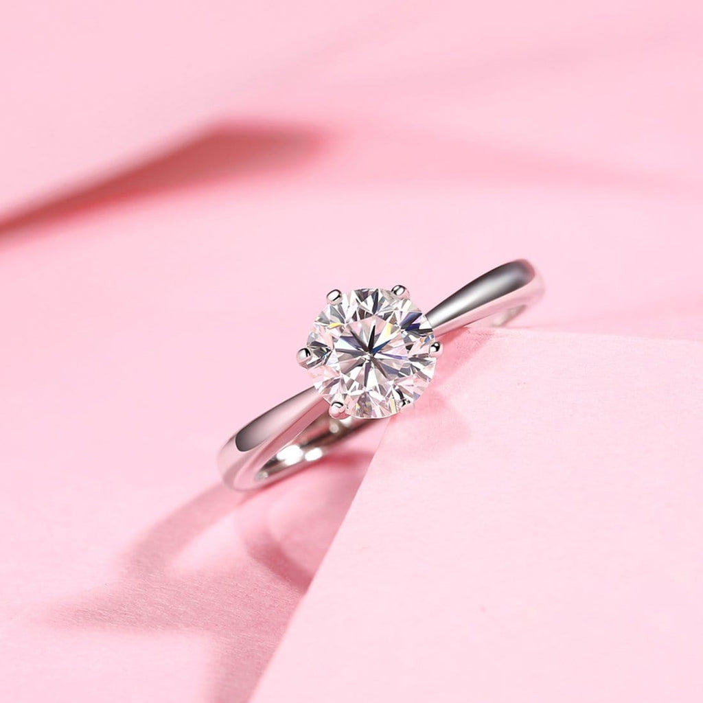 FANCIME Engagement 925 Sterling Silver Ring Show