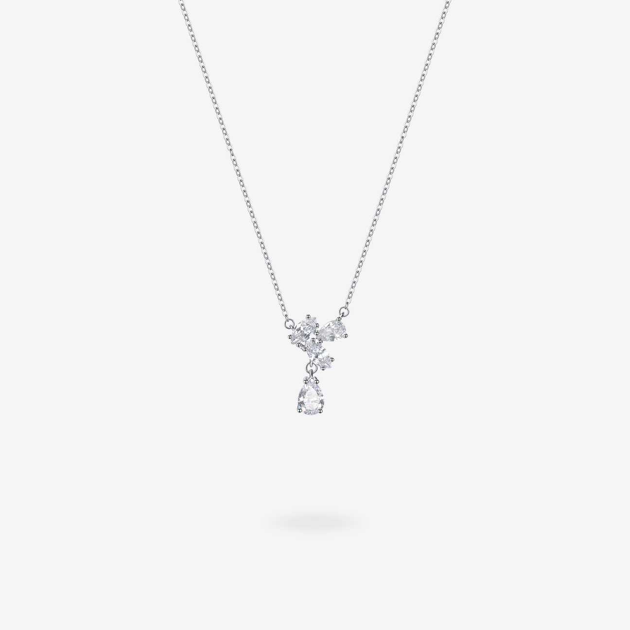 FANCIME ‘’Wisteria Flower Cluster” Flower Sterling Silver Necklace Main