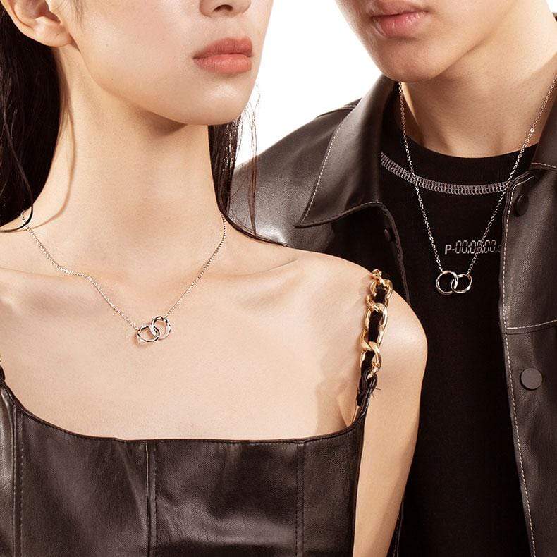 Fanci "Connected" Mobius Matching Ring Sterling Silver Necklace Show